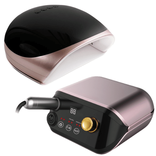 Zestaw do manicure: frezarka 45W + lampa LED 90W