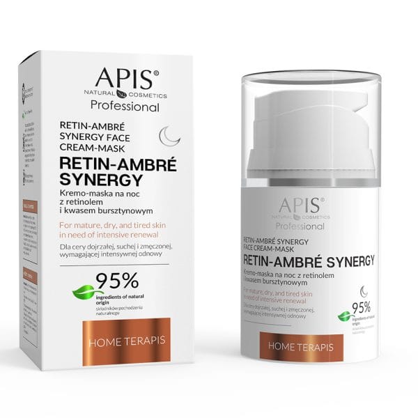 Kremo-maska na noc z retinolem i kwasem bursztynowym 50ml 55230 Apis